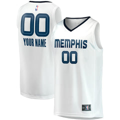 Fanatics Memphis Grizzlies Youth Fast Break Replica Custom Jersey Association Edition White