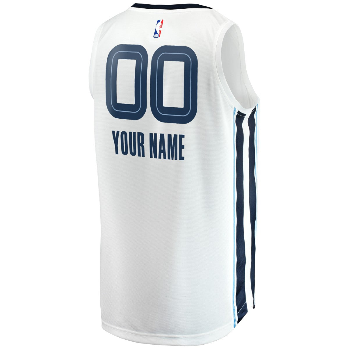 Fanatics Memphis Grizzlies Youth Fast Break Replica Custom Jersey Association Edition White