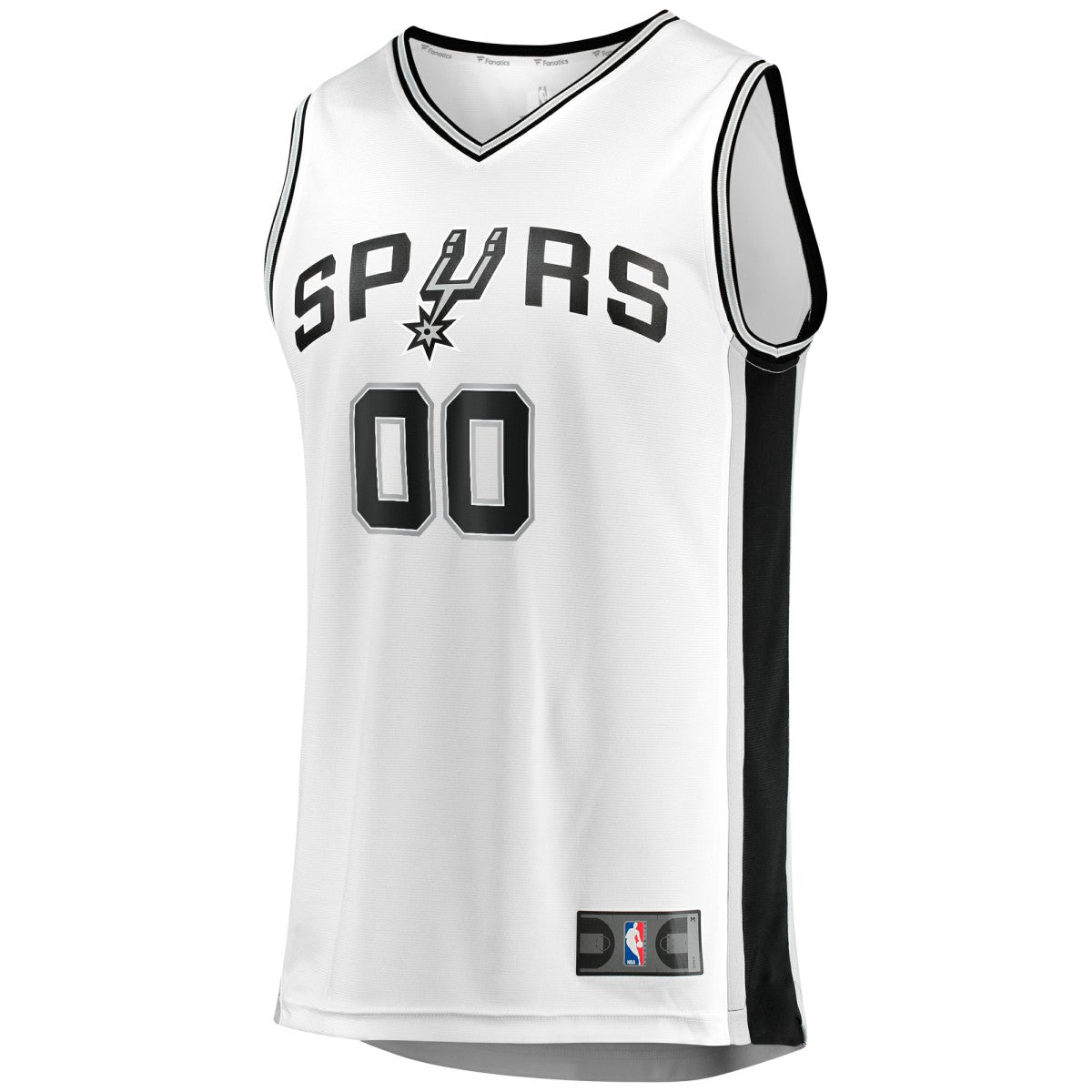 Fanatics San Antonio Spurs Youth Fast Break Replica Custom Jersey Association Edition White