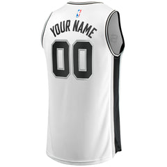 Fanatics San Antonio Spurs Youth Fast Break Replica Custom Jersey Association Edition White