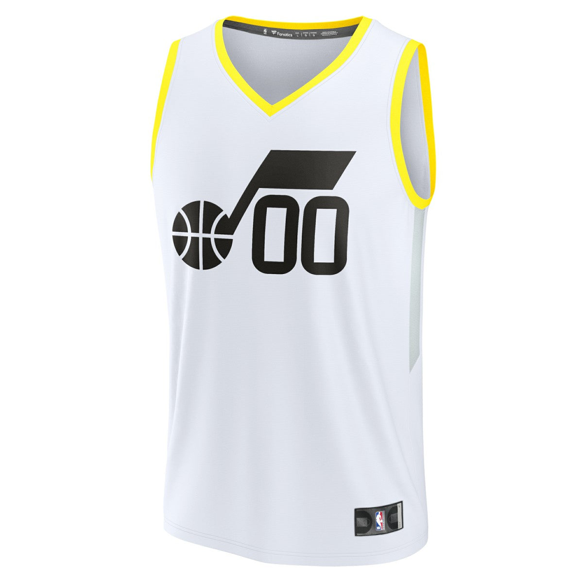 Fanatics Utah Jazz Youth Fast Break Replica Custom Jersey Association Edition White