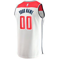 Fanatics Washington Wizards Youth Fast Break Replica Custom Jersey Association Edition White