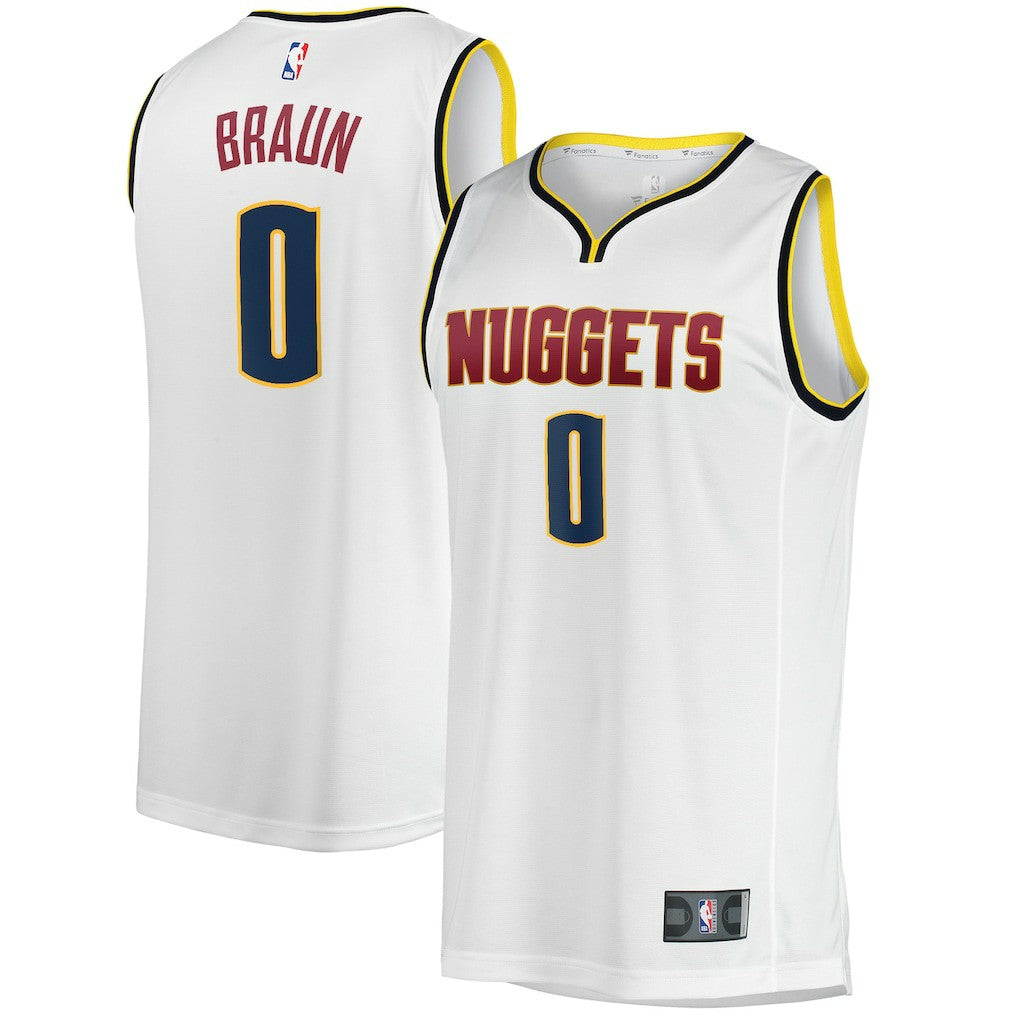 Fanatics Christian Braun Denver Nuggets Fast Break Player Jersey Association Editi- White
