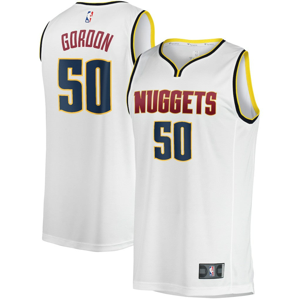 Fanatics Aaron Gordon Denver Nuggets Fast Break Player Jersey Association Editi- White