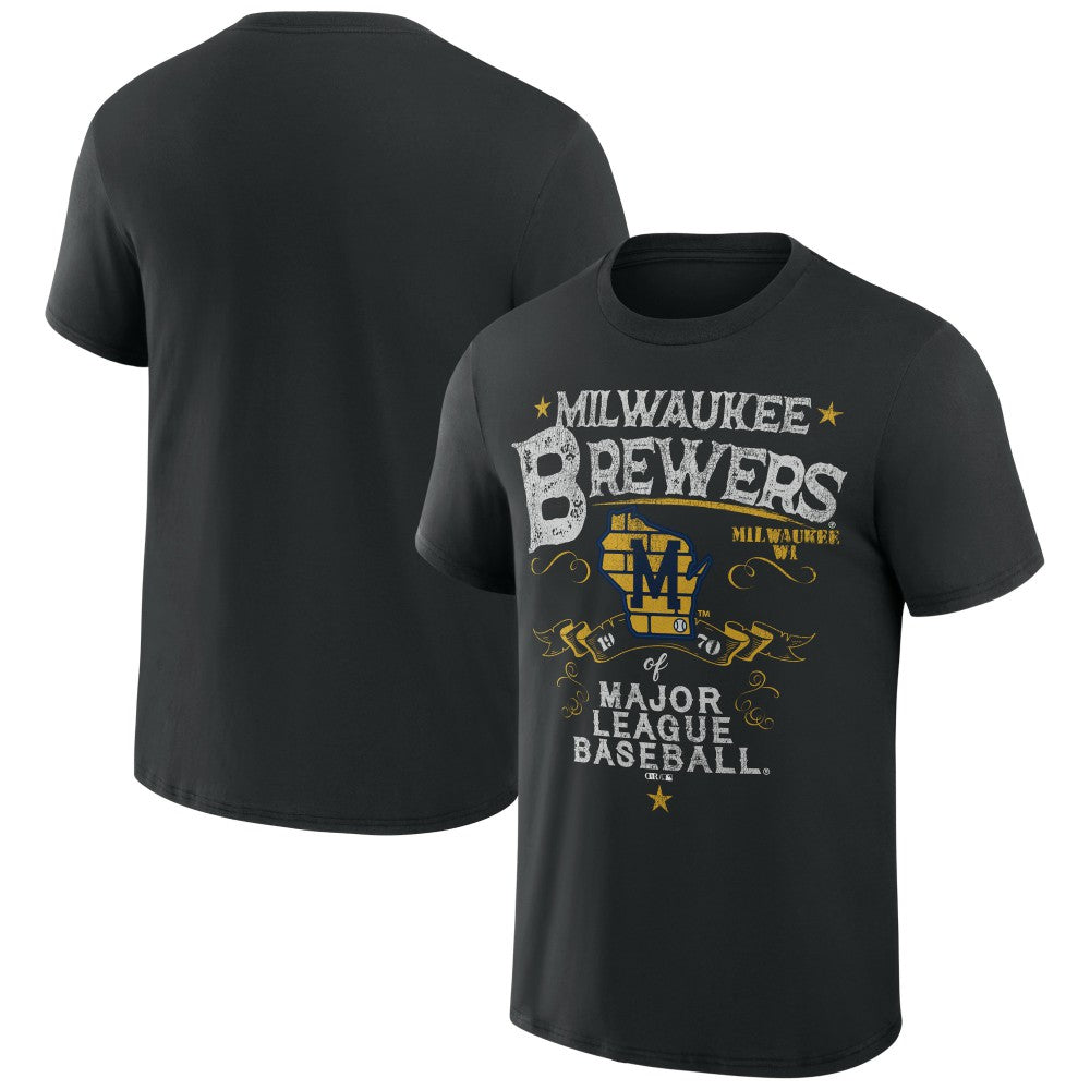 Milwaukee Brewers Darius Rucker Collection by Fanatics Beach Splatter T-Shirt Discount