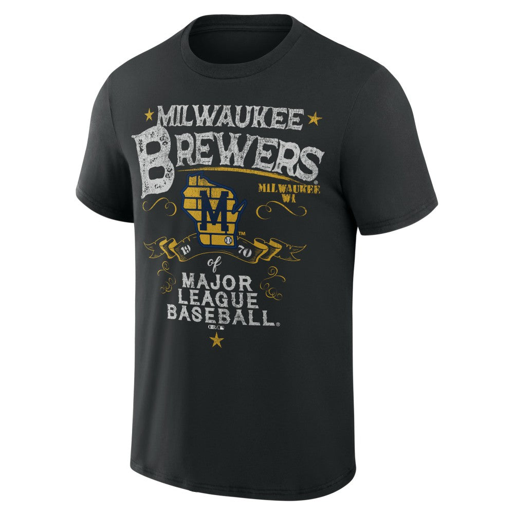 Milwaukee Brewers Darius Rucker Collection by Fanatics Beach Splatter T-Shirt Discount
