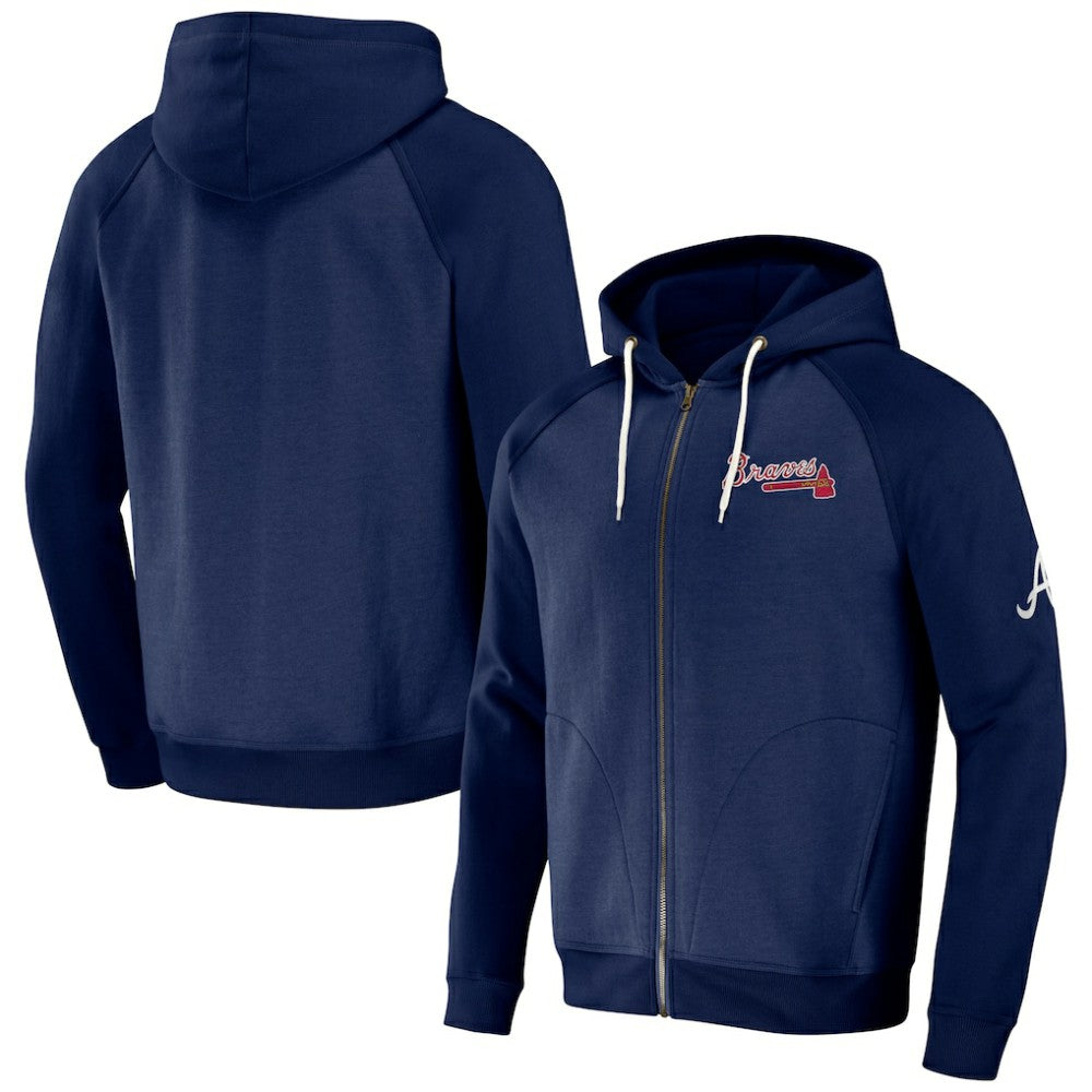 Atlanta Braves Darius Rucker Collection by Fanatics Raglan Full-Zip Hoodie Discount