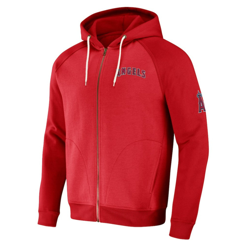 Los Angeles Angels Darius Rucker Collection by Fanatics Raglan Full-Zip Hoodie Discount