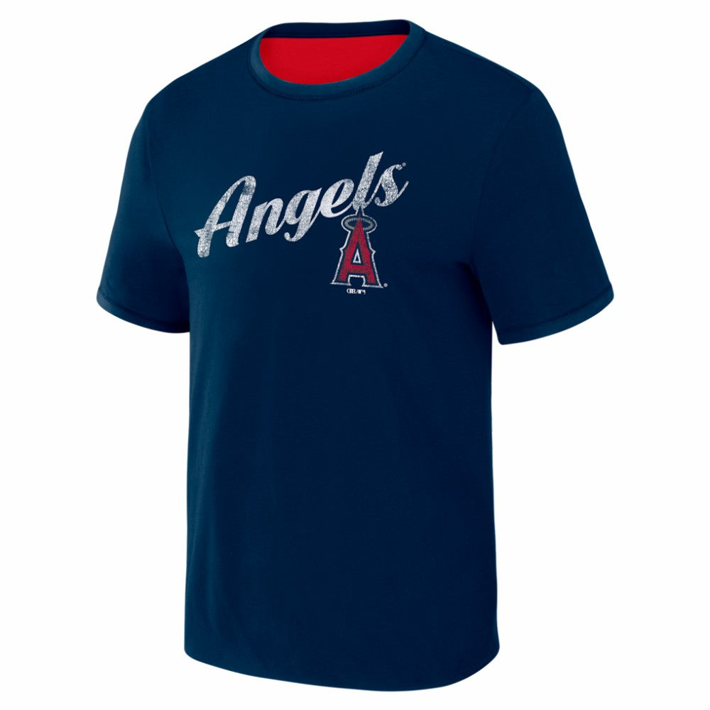 Los Angeles Angels Darius Rucker Collection by Fanatics Two-Way Ringer Reversible T-Shirt Near Me