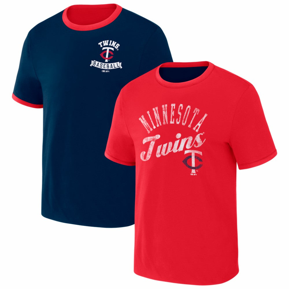 Minnesota Twins Darius Rucker Collection by Fanatics Two-Way Ringer Reversible T-Shirt for sale
