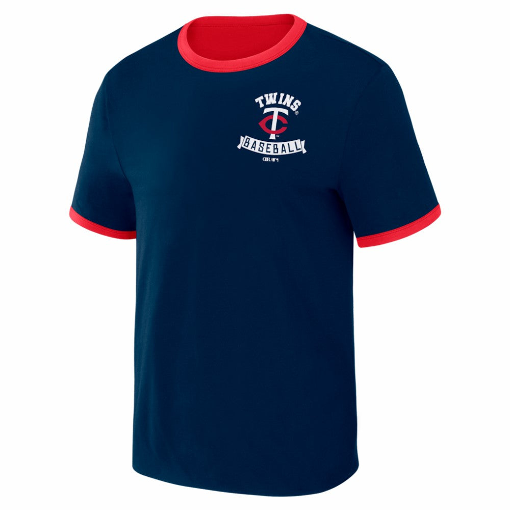 Minnesota Twins Darius Rucker Collection by Fanatics Two-Way Ringer Reversible T-Shirt for sale