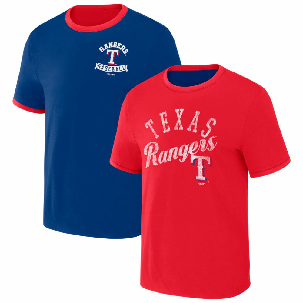 Texas Rangers Darius Rucker Collection by Fanatics Two-Way Ringer Reversible T-Shirt Sale
