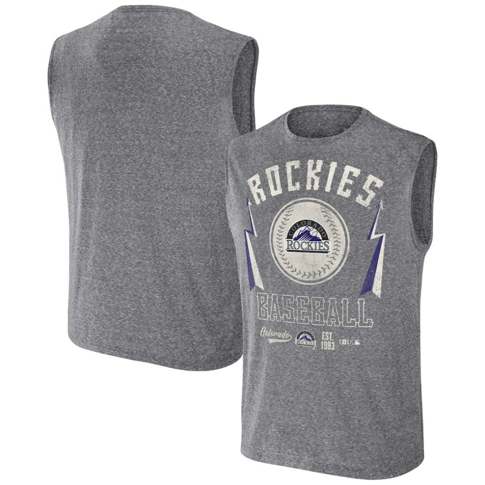 Colorado Rockies Darius Rucker Collection by Fanatics Relaxed-Fit Muscle Tank Top Online