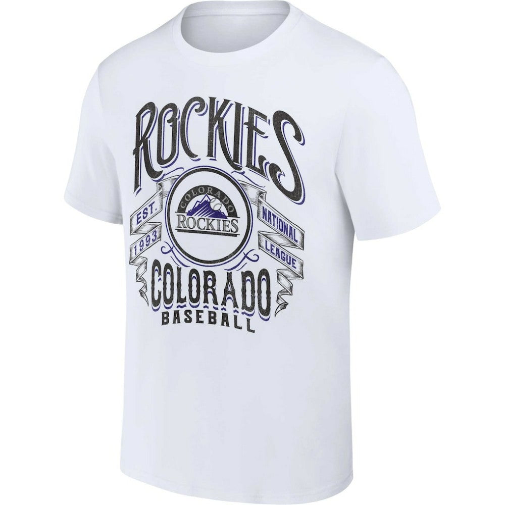 Colorado Rockies Darius Rucker Collection by Fanatics Distressed Rock T-Shirt for sale
