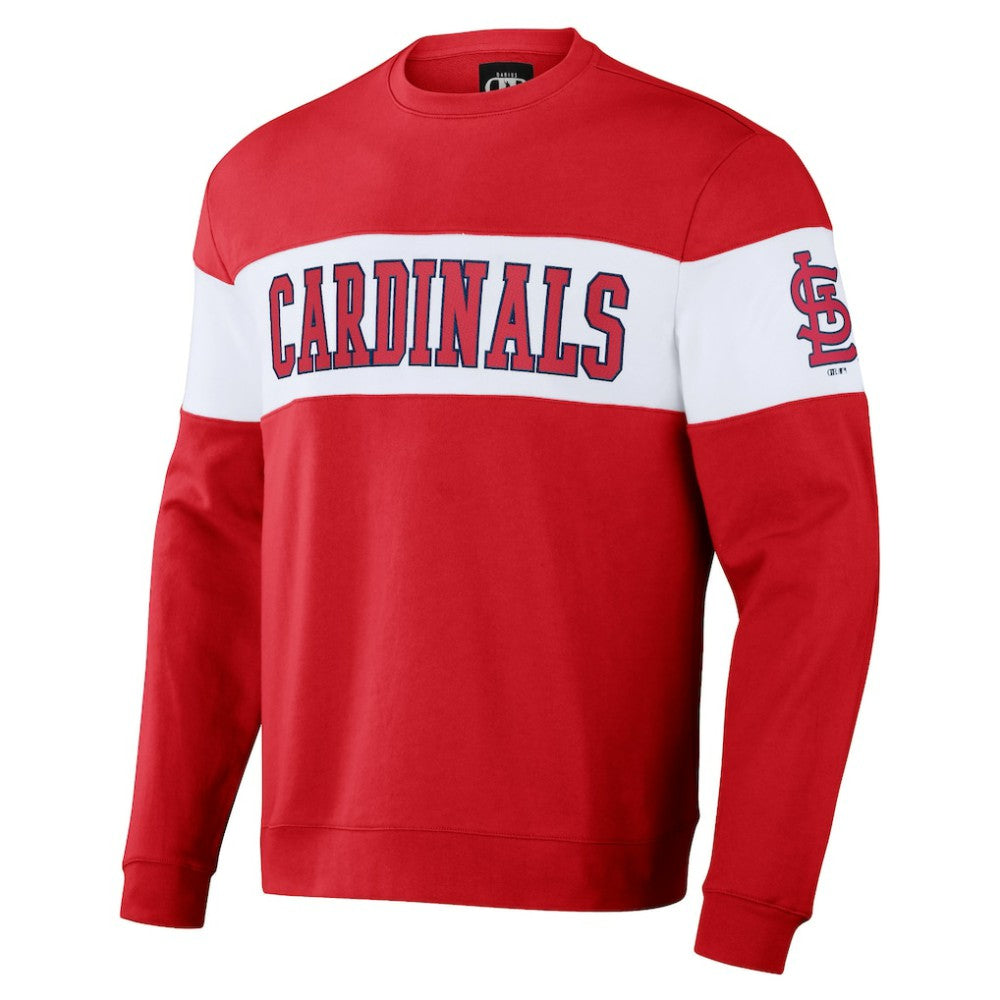 St. Louis Cardinals Darius Rucker Collection by Fanatics Stripe Pullover Sweatshirt Sale