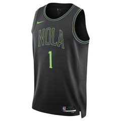 Nike Zion Williamson New Orleans Pelicans Unisex 2025/26 Swingman Jersey Black City Edition