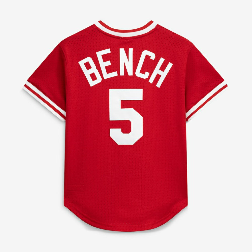 Johnny Bench Cincinnati Reds Mitchell & Ness Authentic Batting Practice Jersey Discount