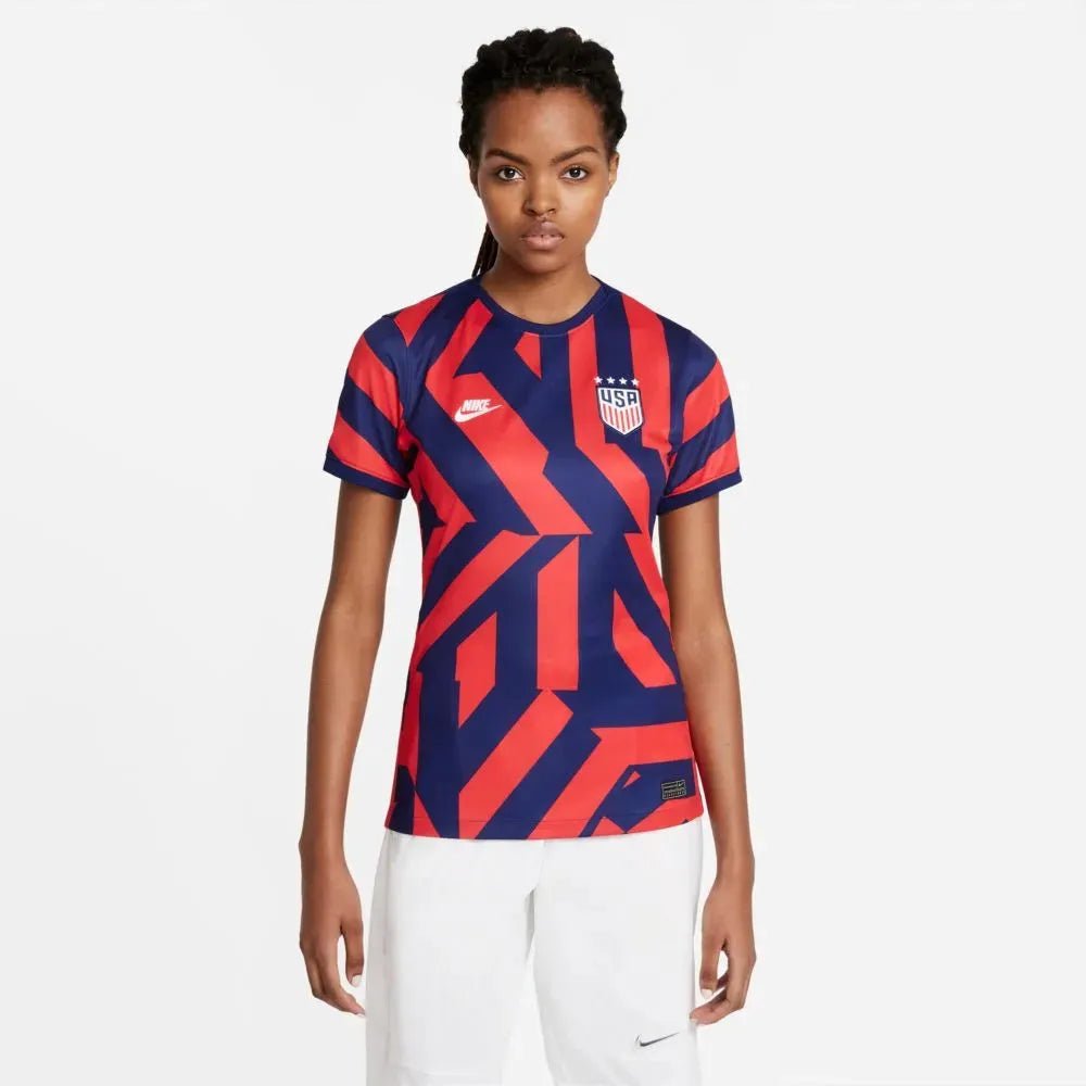 Nike - 2021-22 USA Women Away Soccer Jersey - Navy-Red