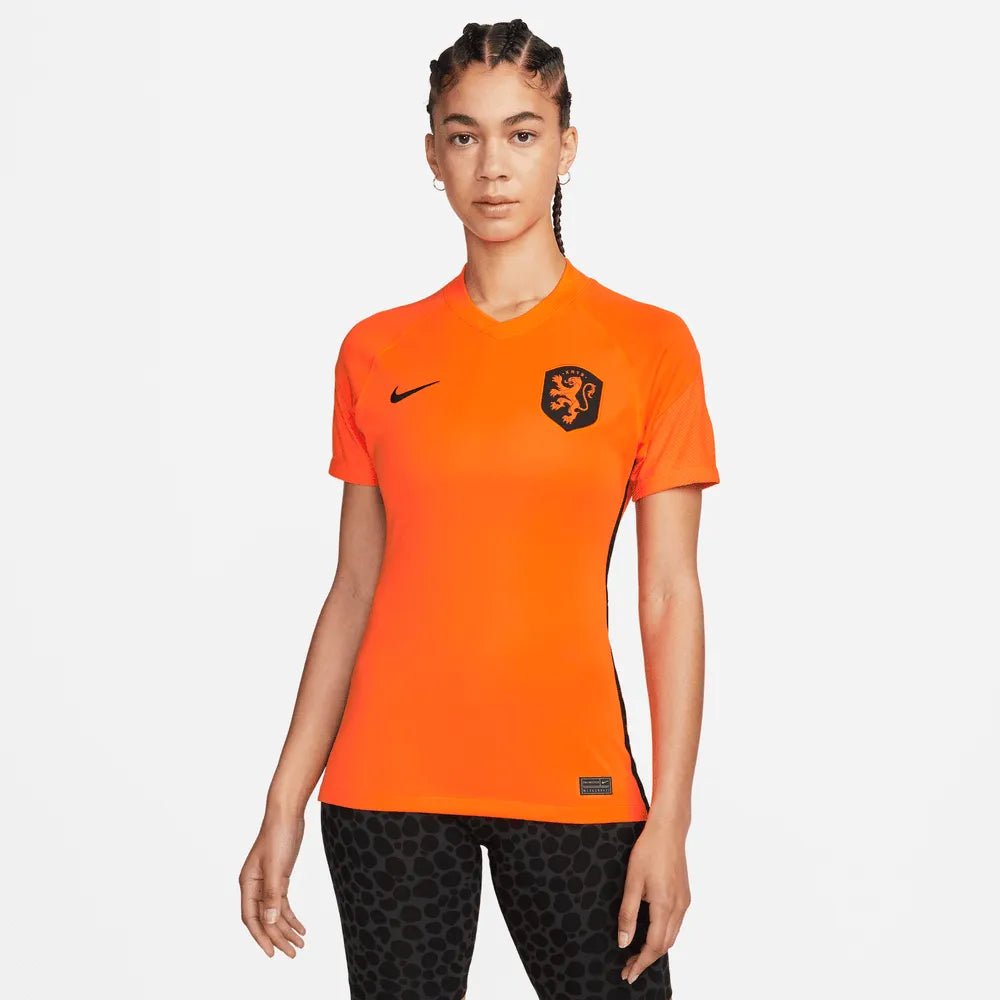 Nike - Netherlands Women's EC22 Home Soccer Jersey - Total Orange-Black