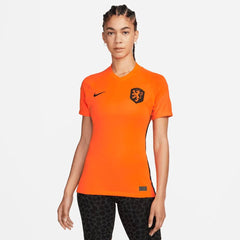 Nike - Netherlands Women's EC22 Home Soccer Jersey - Total Orange-Black