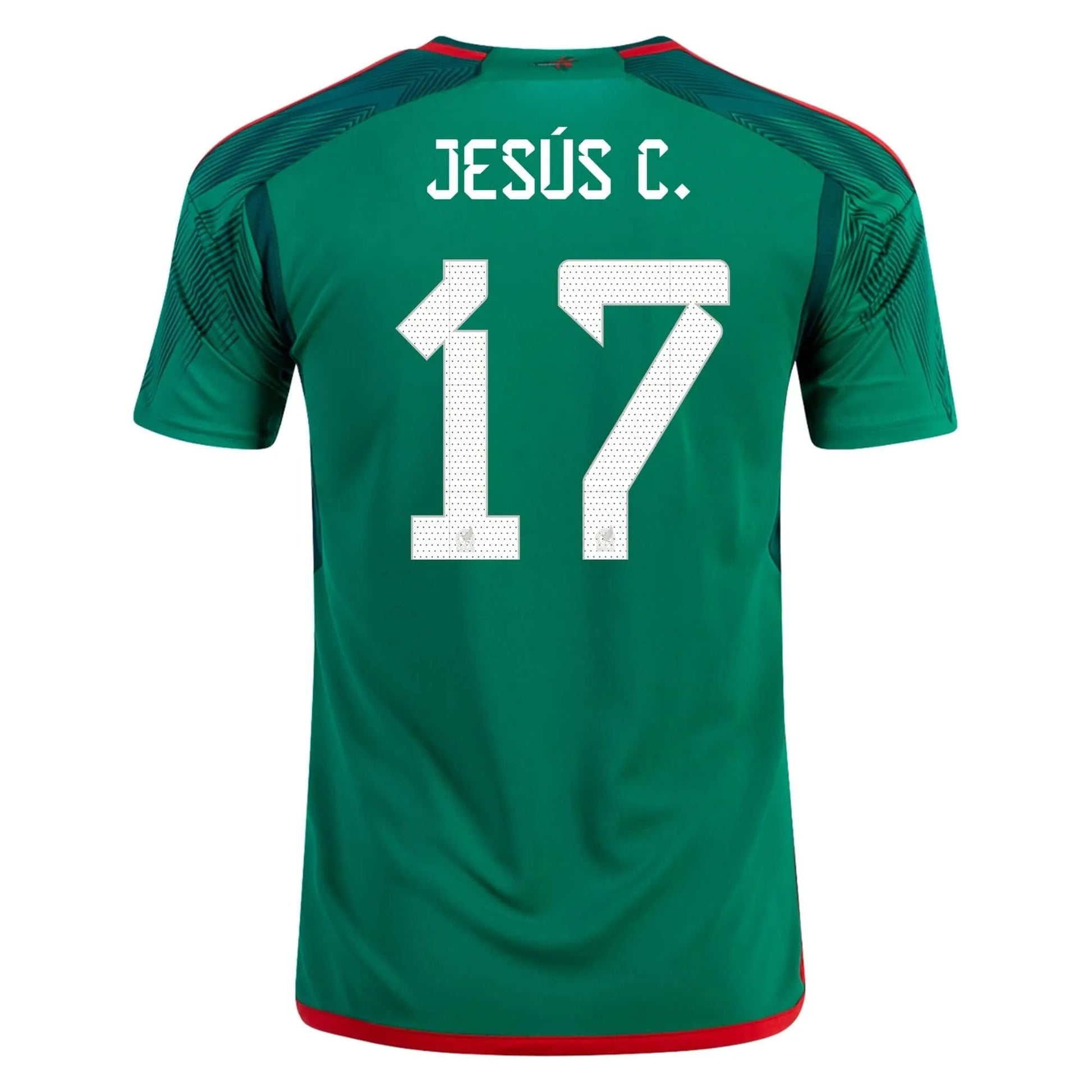 Adidas - 2022-23 Mexico Home Soccer Jersey - Green-Red