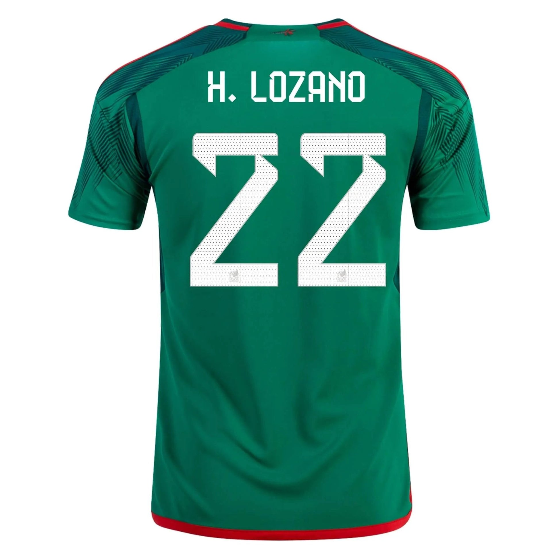 Adidas - 2022-23 Mexico Home Soccer Jersey - Green-Red
