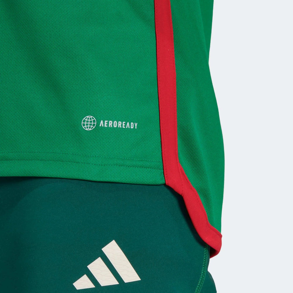 Adidas - 2022-23 Mexico Home Soccer Jersey - Green-Red