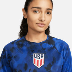 Nike - 2022-23 USA Women's Away Soccer Jersey - Bright Blue-White