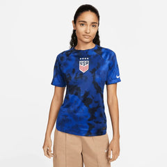 Nike - 2022-23 USA Away Women 4 Star Soccer Jersey Bright Blue-White