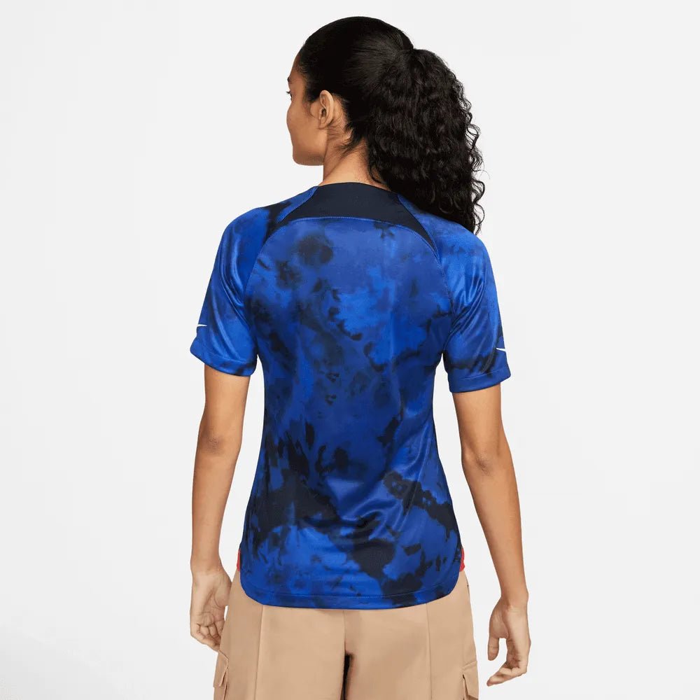 Nike - 2022-23 USA Away Women 4 Star Soccer Jersey Bright Blue-White
