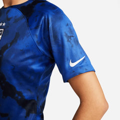 Nike - 2022-23 USA Away Women 4 Star Soccer Jersey Bright Blue-White