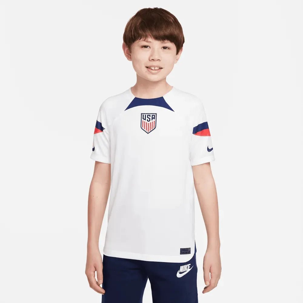 Nike - 2022-23 USA Home Youth Soccer Jersey White-Loyal Blue