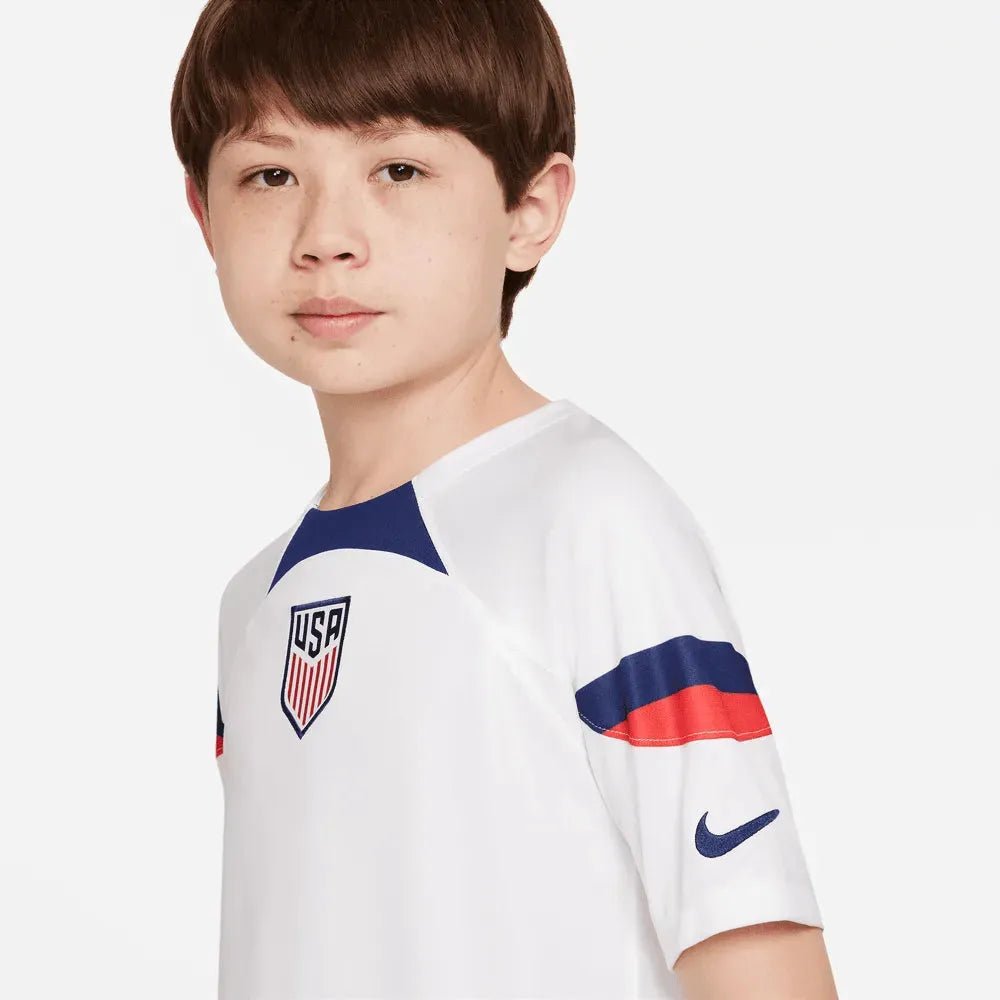 Nike - 2022-23 USA Home Youth Soccer Jersey White-Loyal Blue