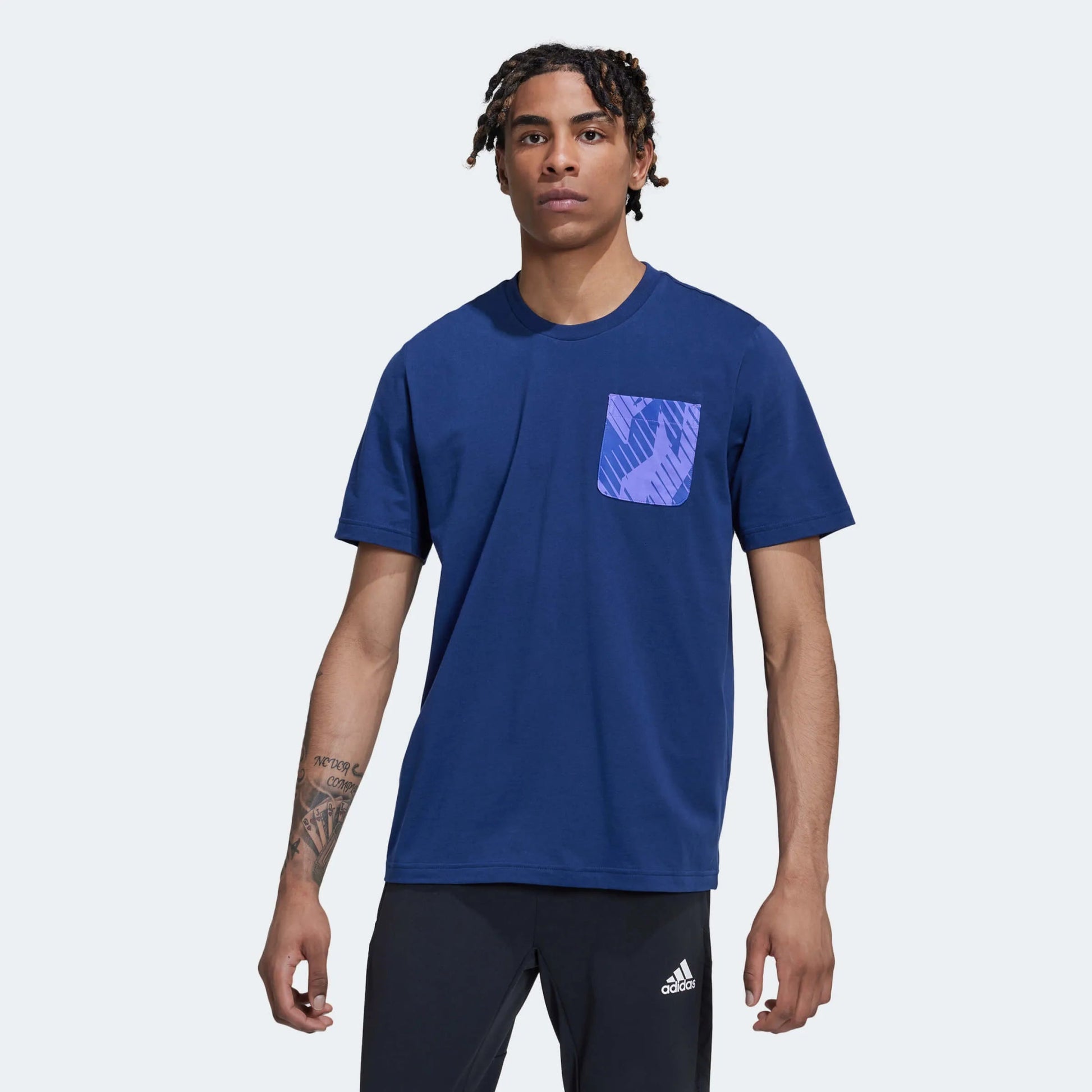Adidas - 2022-23 Argentina Graphic Tee Night Indigo