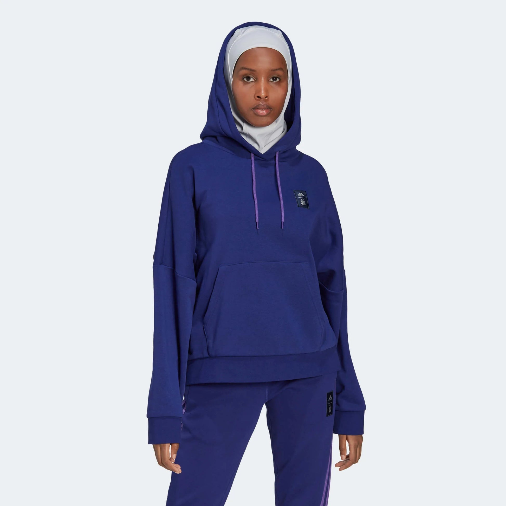 Adidas - 2022-23 Argentina Women's 3 Stripe Hoody Legacy Indigo