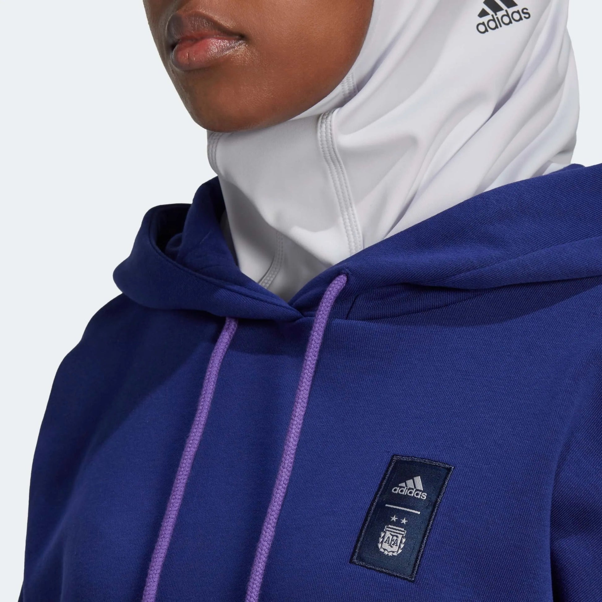 Adidas - 2022-23 Argentina Women's 3 Stripe Hoody Legacy Indigo