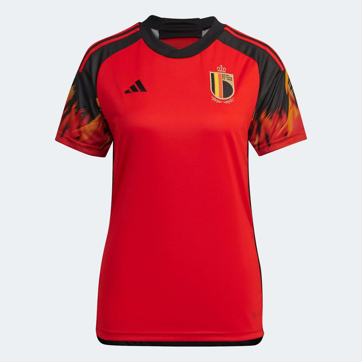 Adidas - 2022-23 Belgium Women's Home Soccer Jersey - Red-Black