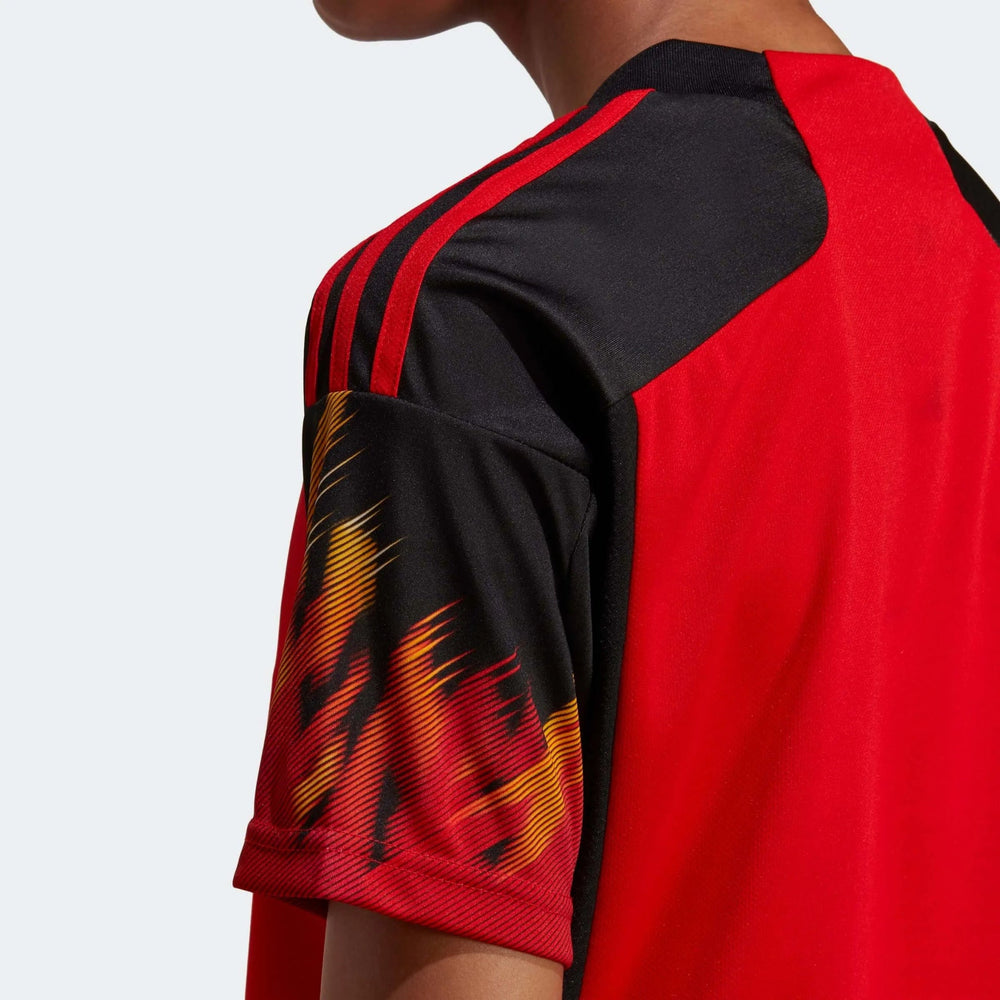 Adidas - 2022-23 Belgium Women's Home Soccer Jersey - Red-Black