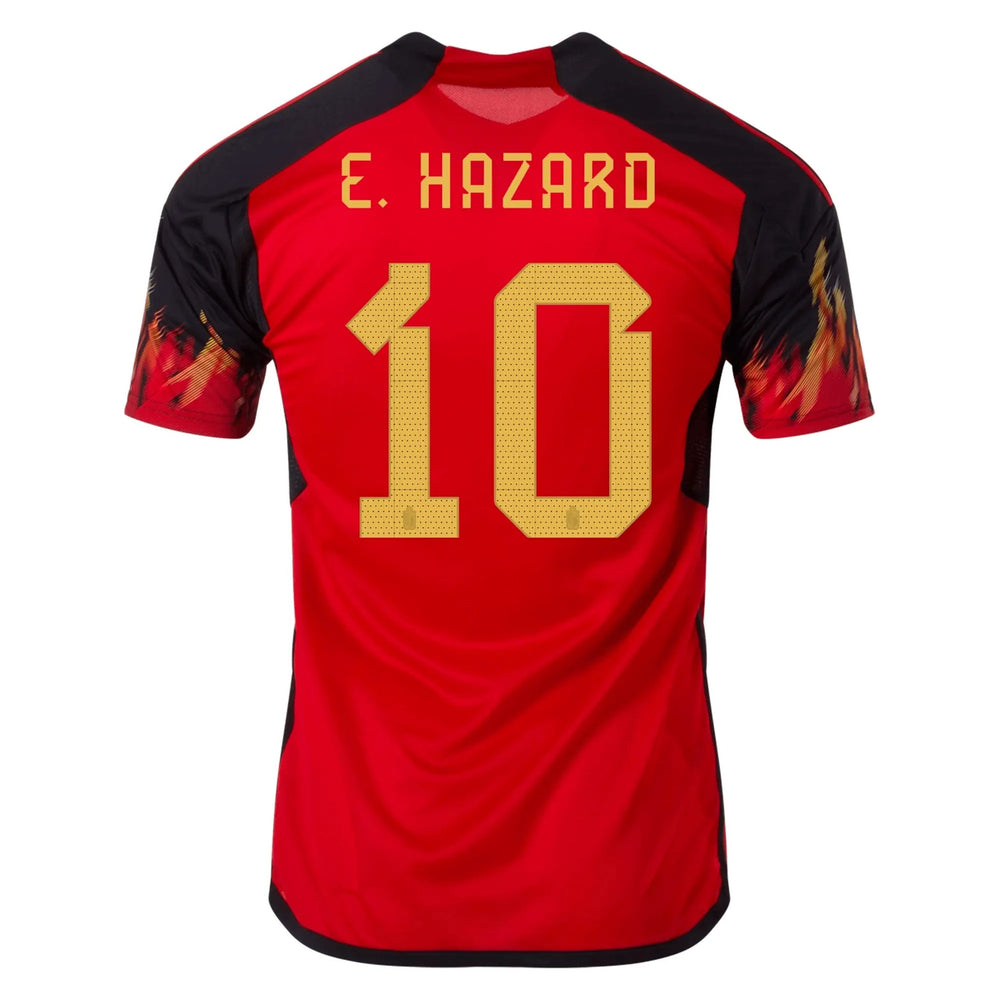 Adidas - 2022-23 Belgium Women's Home Soccer Jersey - Red-Black