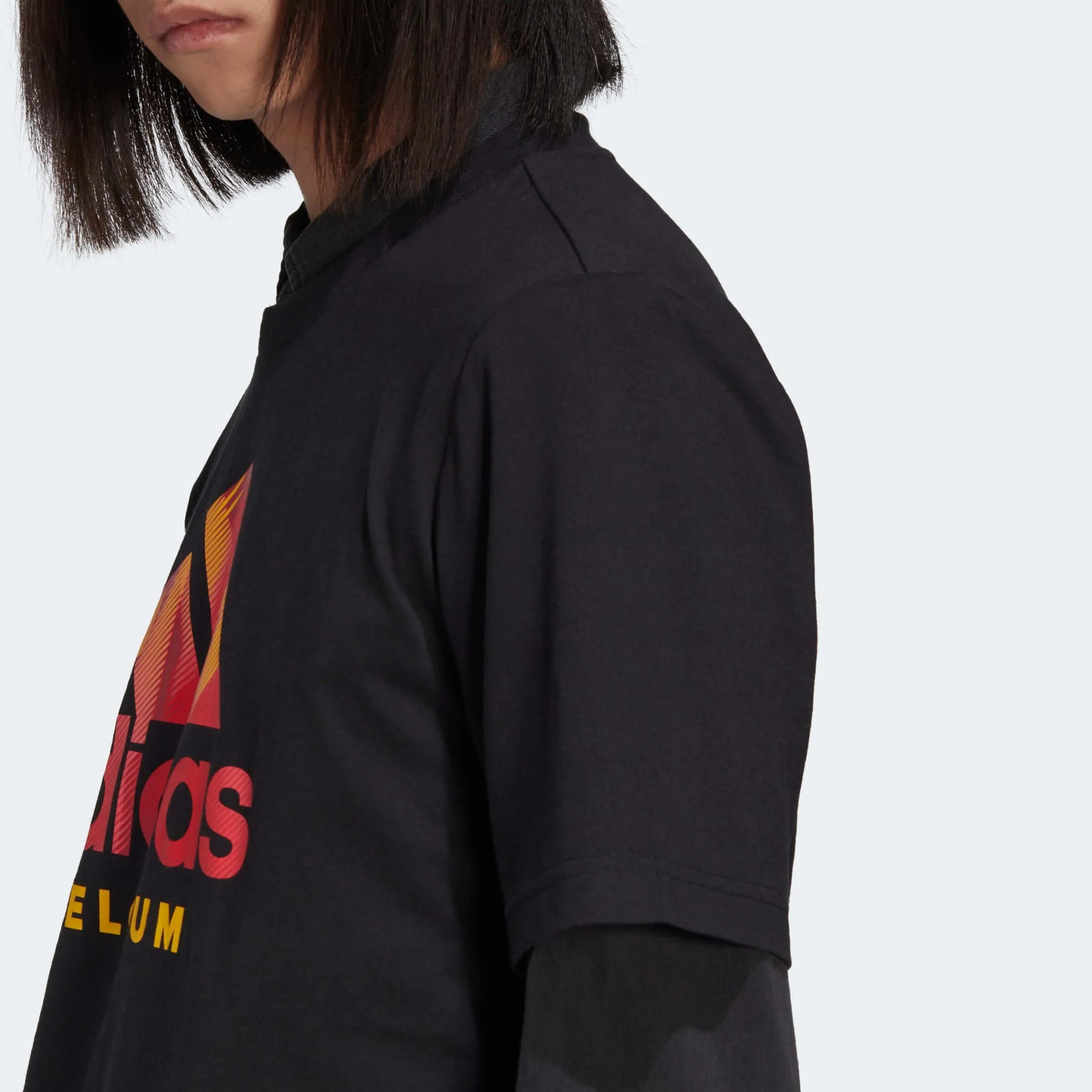 Adidas - 2022-23 Belgium DNA Graphic Tee - Black