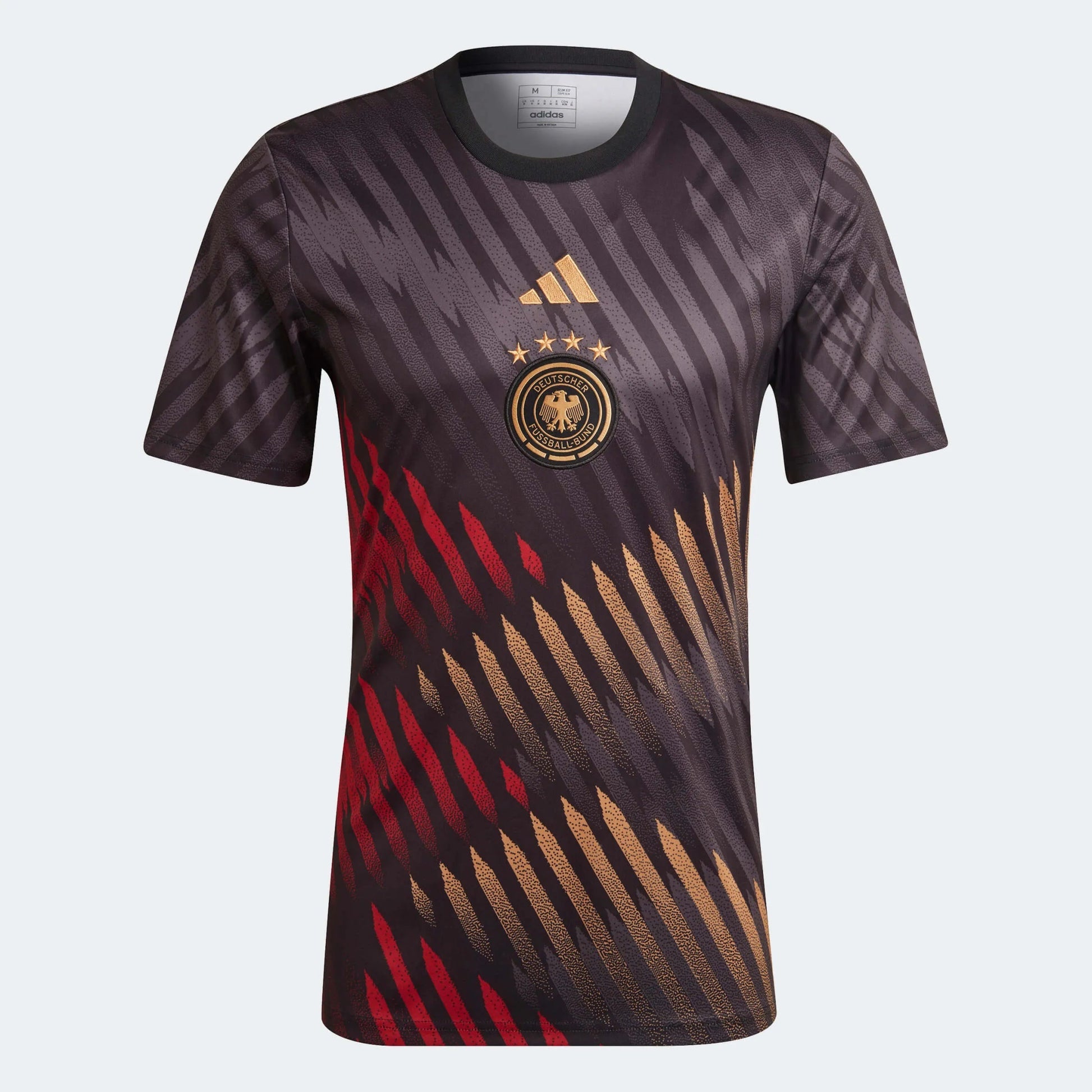 Adidas - 2022-23 Germany Pre-Match Soccer Jersey - Black-Grey-Red
