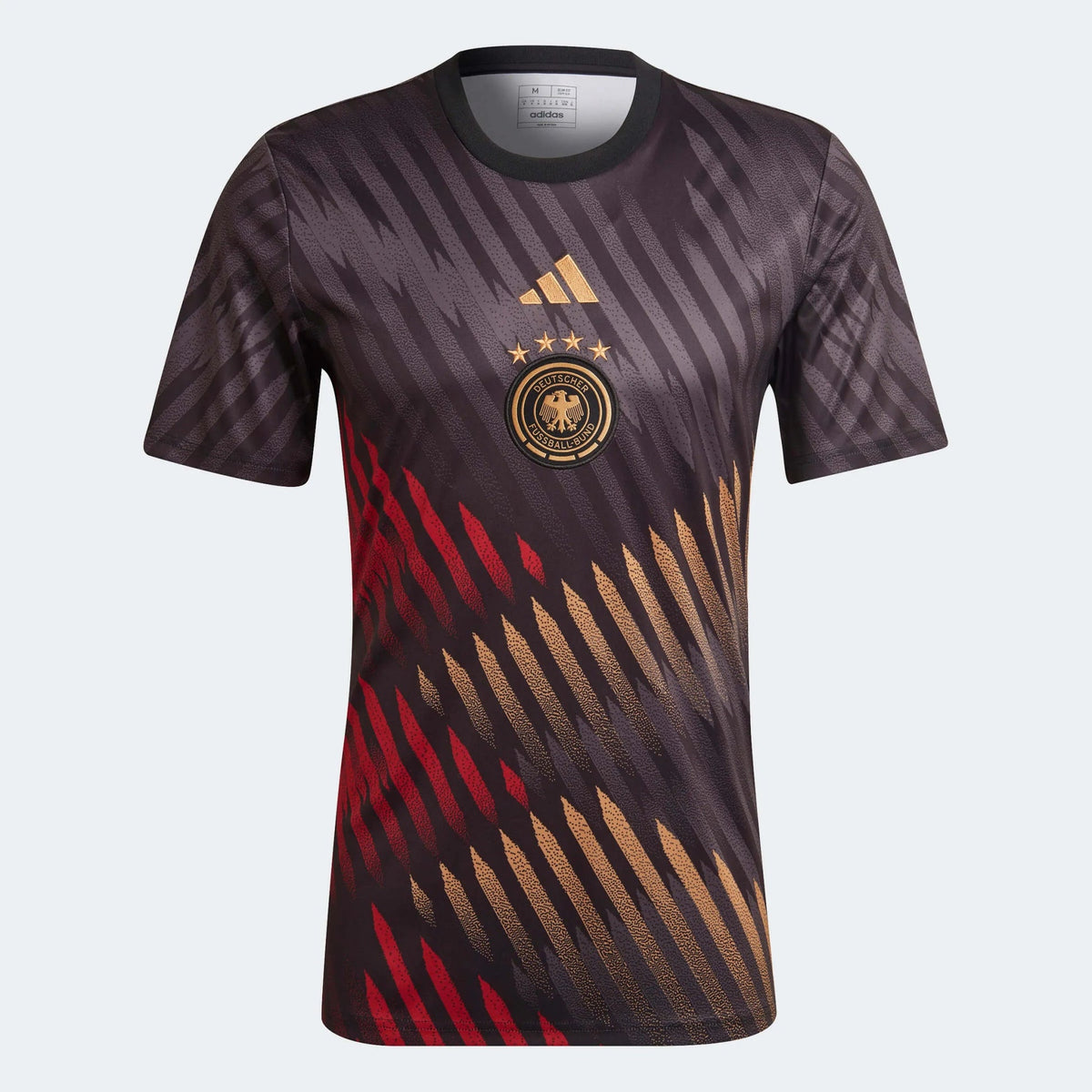 Adidas - 2022-23 Germany Pre-Match Soccer Jersey - Black-Grey-Red