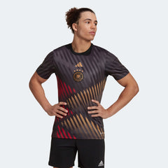 Adidas - 2022-23 Germany Pre-Match Soccer Jersey - Black-Grey-Red
