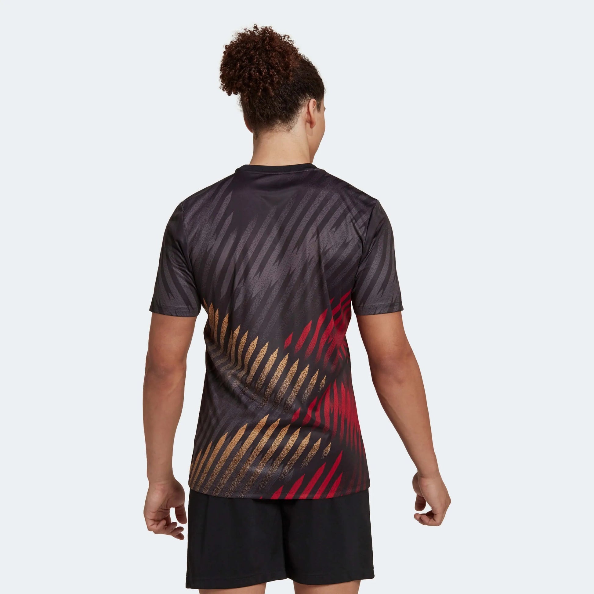 Adidas - 2022-23 Germany Pre-Match Soccer Jersey - Black-Grey-Red
