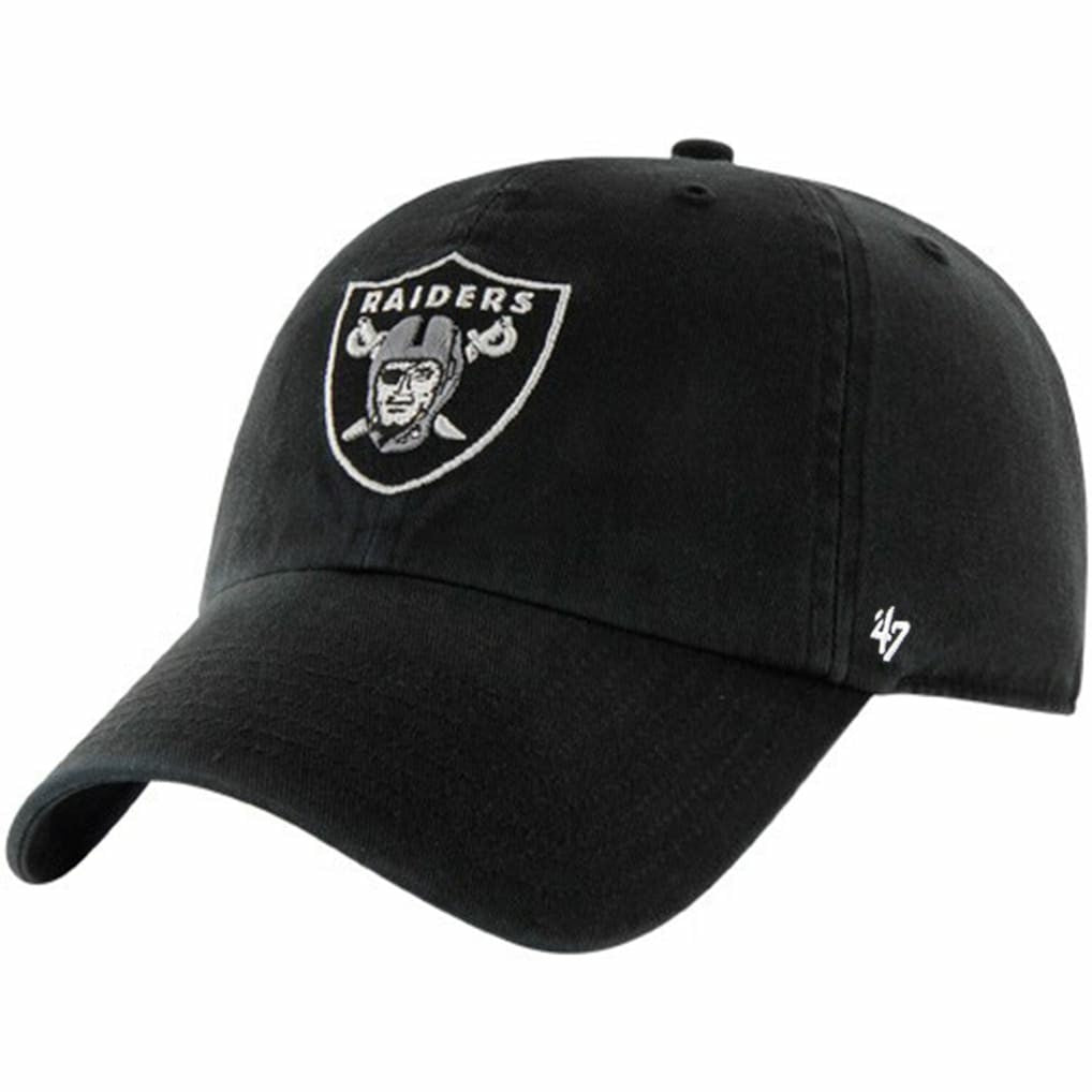 Las Vegas Raiders '47 Brand Cleanup Adjustable Hat - Black - 47 brand