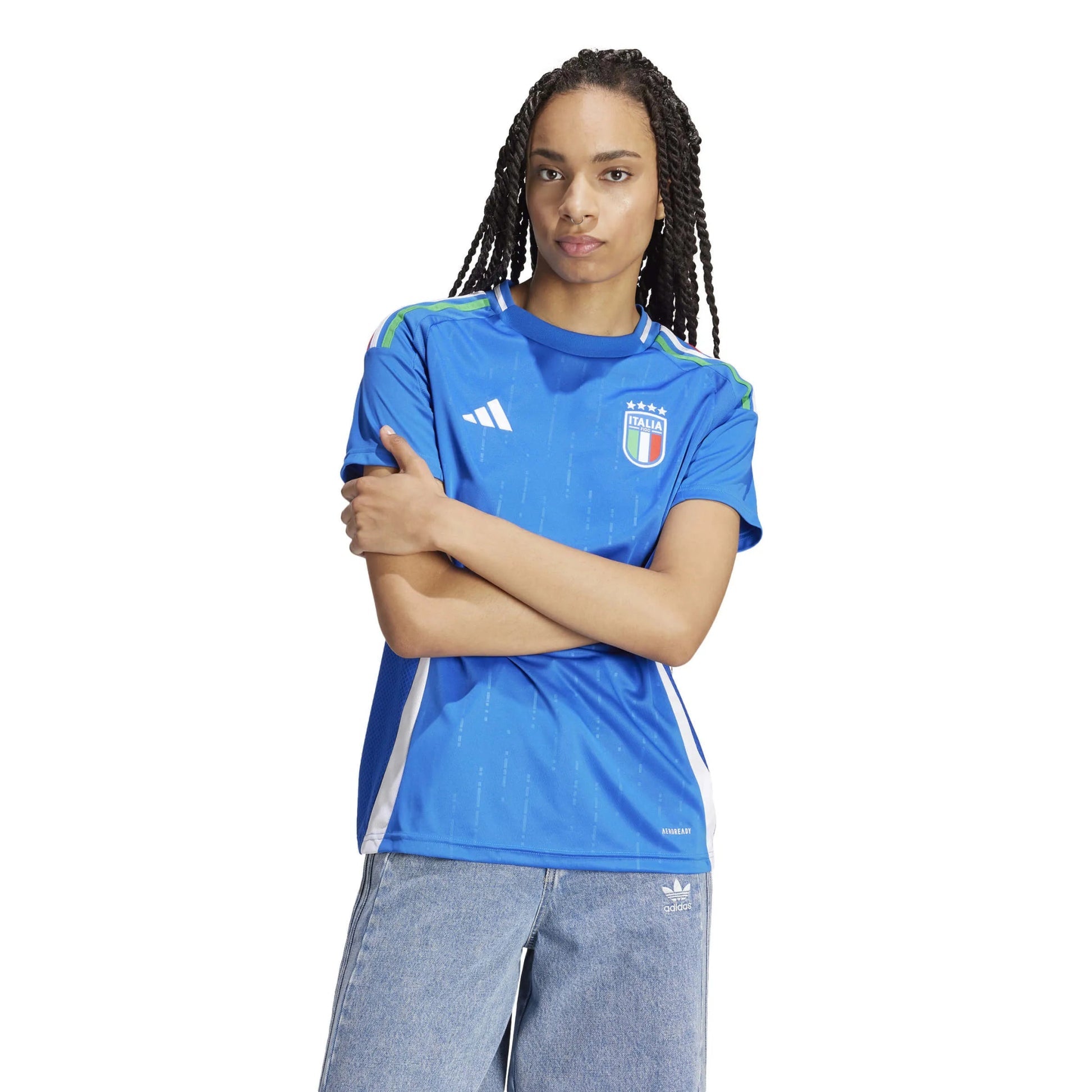 Adidas - 2024-25 Italy Women's Stadium Home Soccer Jersey