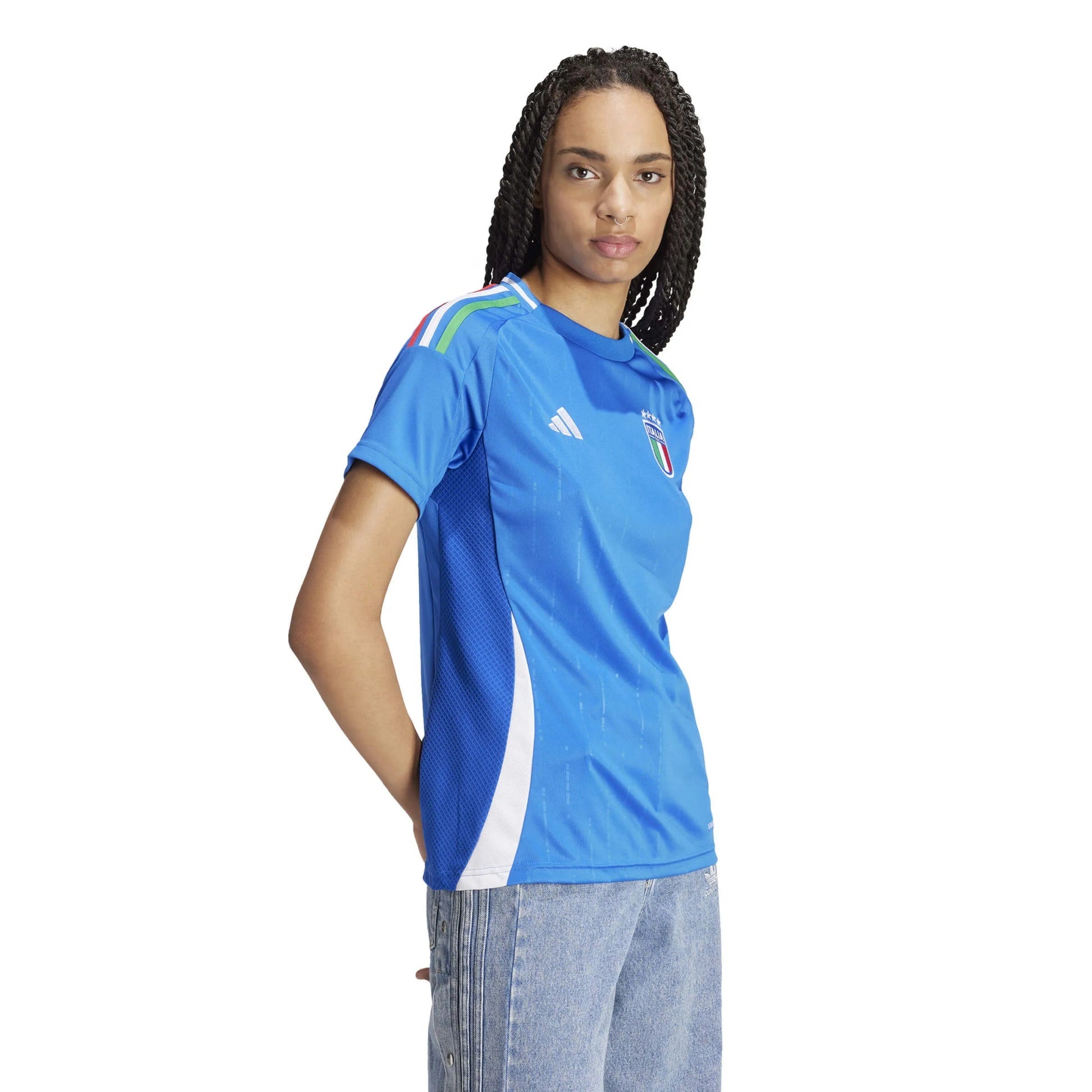 Adidas - 2024-25 Italy Women's Stadium Home Soccer Jersey