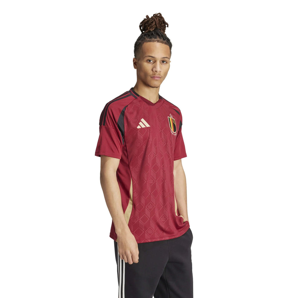 Adidas - 2024-25 Belgium Men's Stadium Home Soccer Jersey