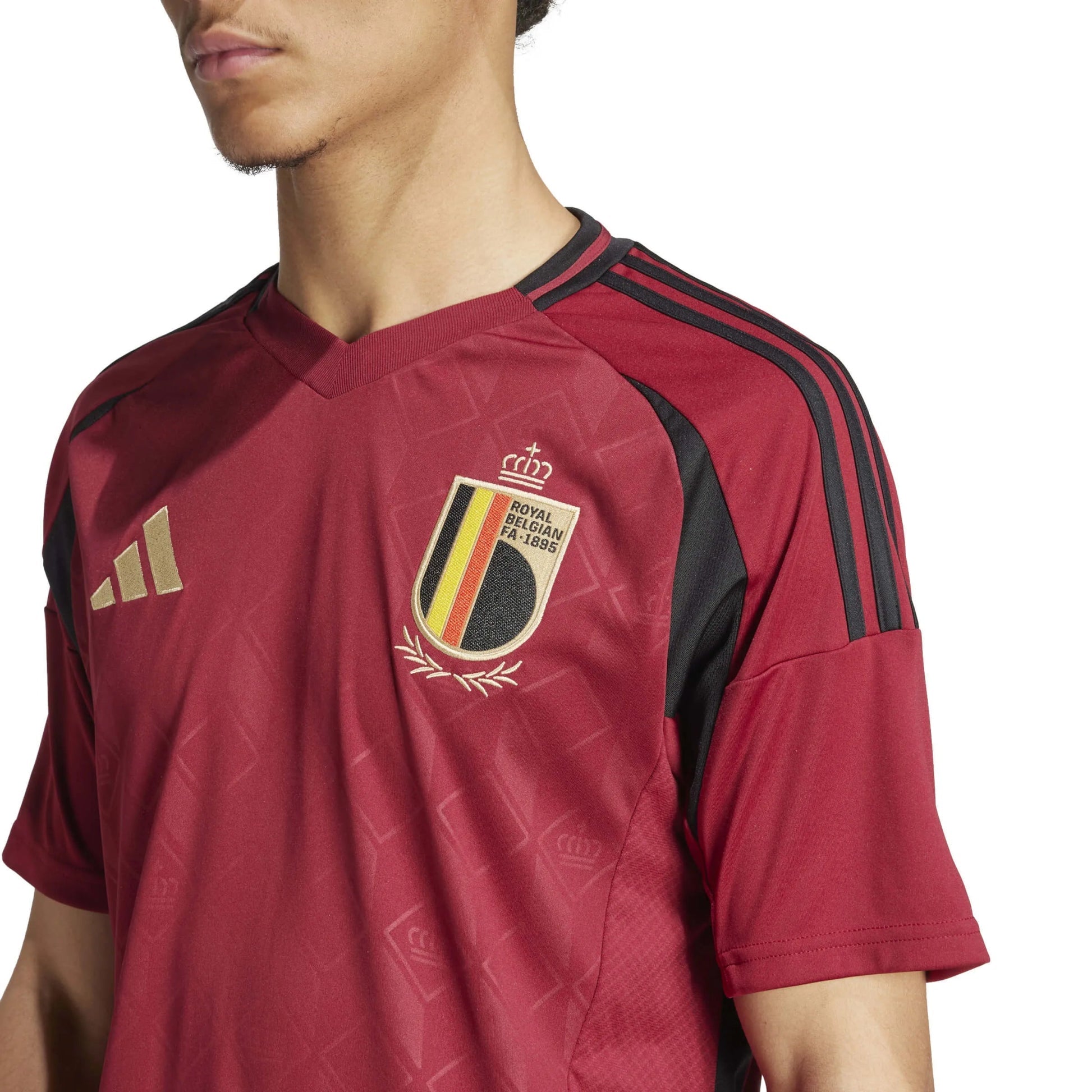 Adidas - 2024-25 Belgium Men's Stadium Home Soccer Jersey