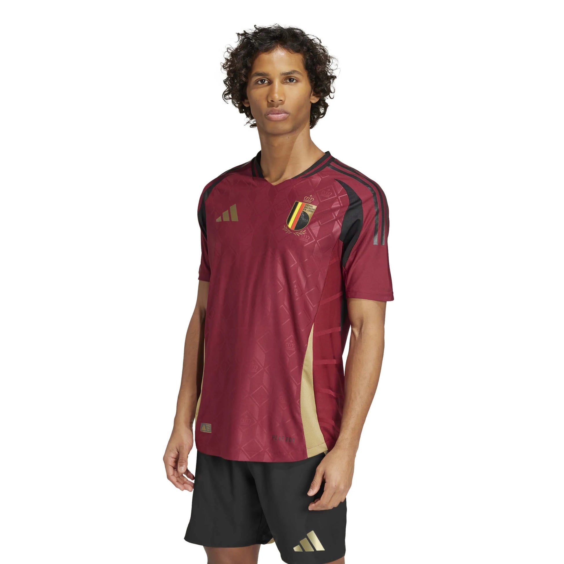 Adidas - 2024-25 Belgium Men's Authentic Home Soccer Jersey